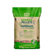 Charger l'image dans la galerie, EPH Holzpellets ENplus A1 – 975 kg Palette (65×15 kg), Heizwert ≥4,6 kWh/kg, Nadelholz, 6 mm
